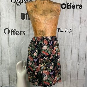 Hanna Andersson Cotton Floral Skirt With Pockets XL